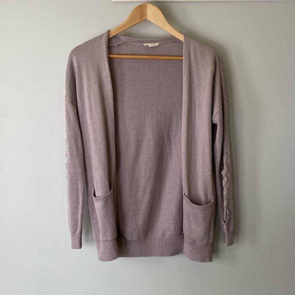 Garage lilac lavender purple cardigan sweater